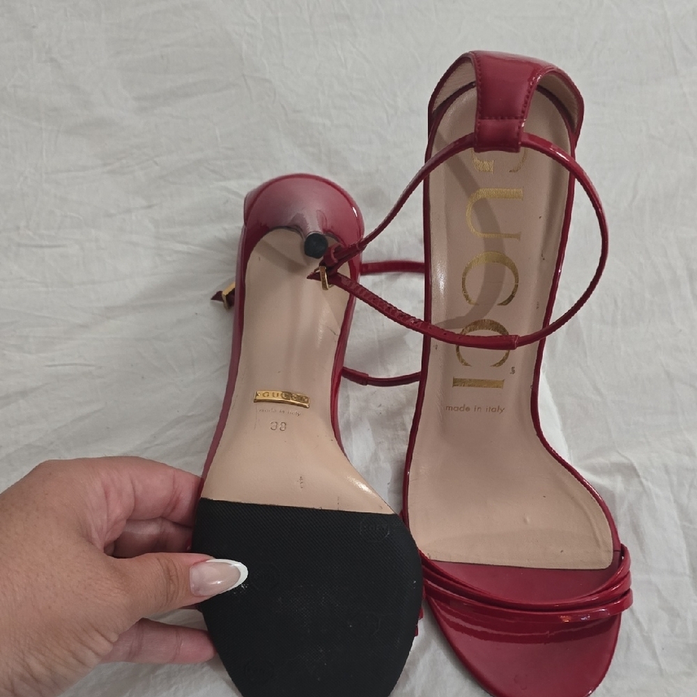 Gucci Women's Cherry Red High Heels - Picture 3 of 4
